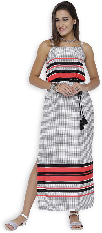 Tokyo Talkies Women Maxi Multicolor Dress