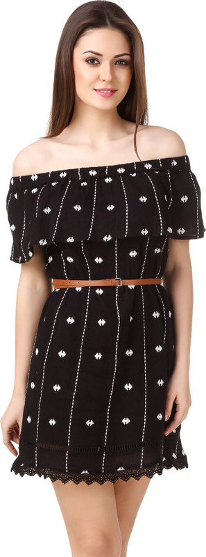 SO POSH Women Tube Black Dress