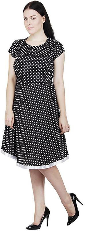 shyammc Women Fit and Flare Multicolor Dress