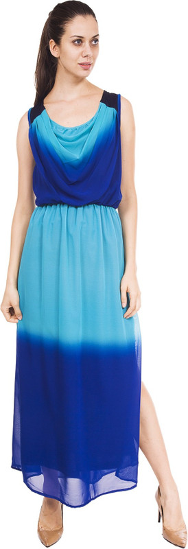 9teen Again Women Gathered Multicolor Dress