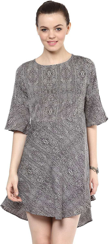 Florablanca Women Shift Grey Dress