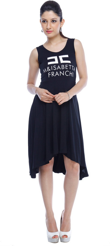 Indians E Fashion Women A-line Black Dress