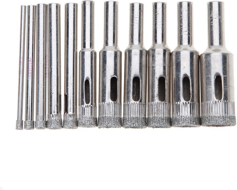 DIY Crafts 3mm-14mm Diamond Tools Drill Bit Hole Set Glass Ceramic Marble Tile Manual Cutter(0 W)