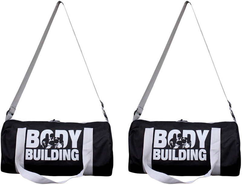 Frazzer Sporty (Combo of 2) Gym Bag(Black)