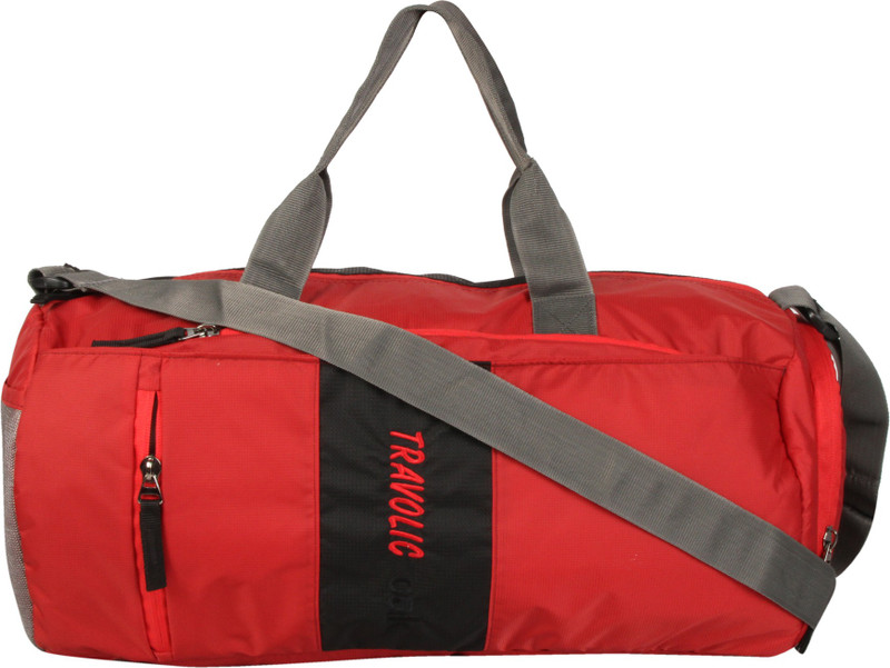 Travolic 8 inch/21 cm (Expandable) OAK Gym Bag(Red)
