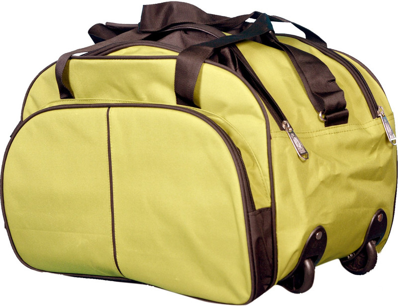 One Up DB300008 Expandable Small Travel Bag - Large(Black, Beige)