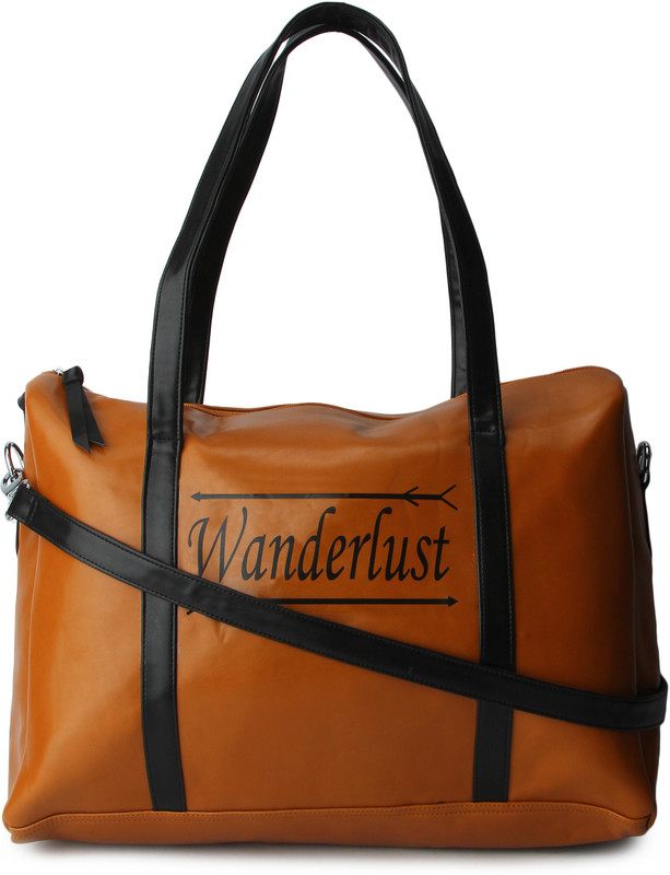 Kleio Designer Duffle Handbag with a sling for Women/Girls Travel Duffel Bag(Orange)