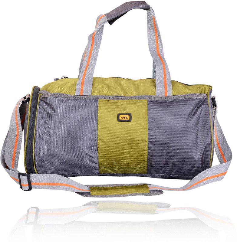 Yark 17 inch/44 cm Gym Bag with Shoe Pouch Pocket Gym Bag(Green)