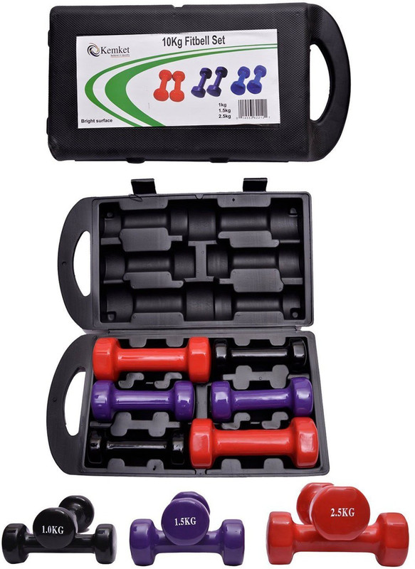 Kemket Dumbbell Weight Fixed Weight Dumbbell(10 kg) Kemket Dumbbell Weight Fixed Weight Dumbbell(10 kg)