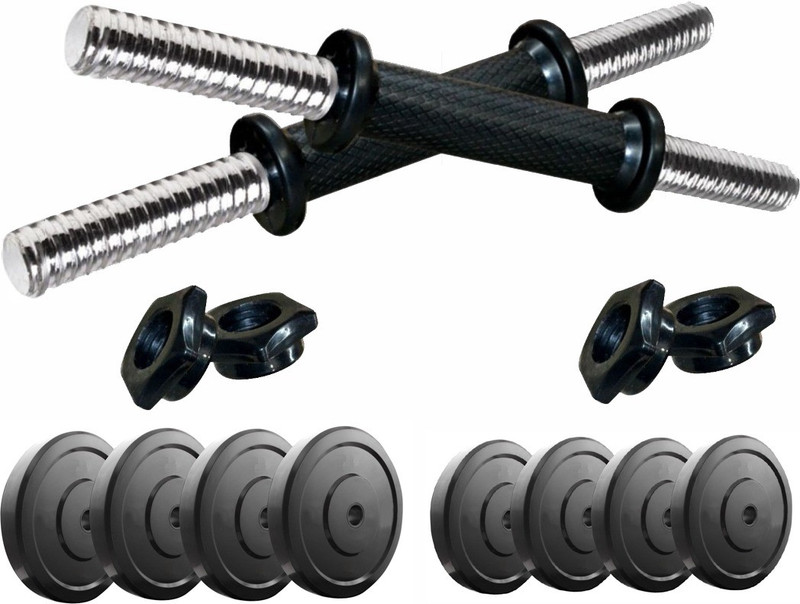Kobo 32 Kg Home Gym Rubber Combo Dumbbells Rod Set Exercise & Fitness Adjustable Dumbbell(32 kg) Kobo 32 Kg Home Gym Rubber Combo Dumbbells Rod Set Exercise & Fitness Adjustable Dumbbell(32 kg)