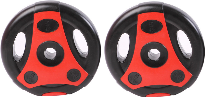 Kobo Vinyl Plates With Grip Handles Weight For Home Gym 5 Kg x 2 = 10 Kg (Imported) Adjustable Dumbbell(10 kg) Kobo Vinyl Plates With Grip Handles Weight For Home Gym 5 Kg x 2 = 10 Kg (Imported) Adjustable Dumbbell(10 kg)