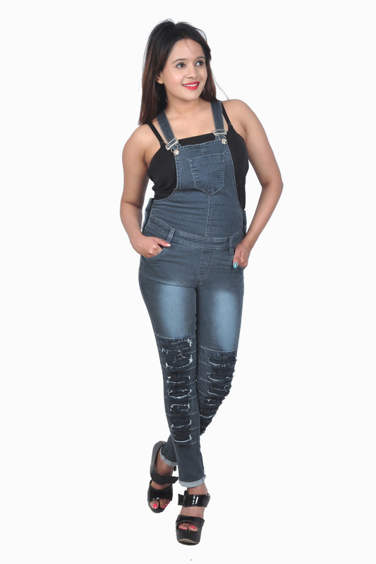 Nifty Women Grey Dungaree