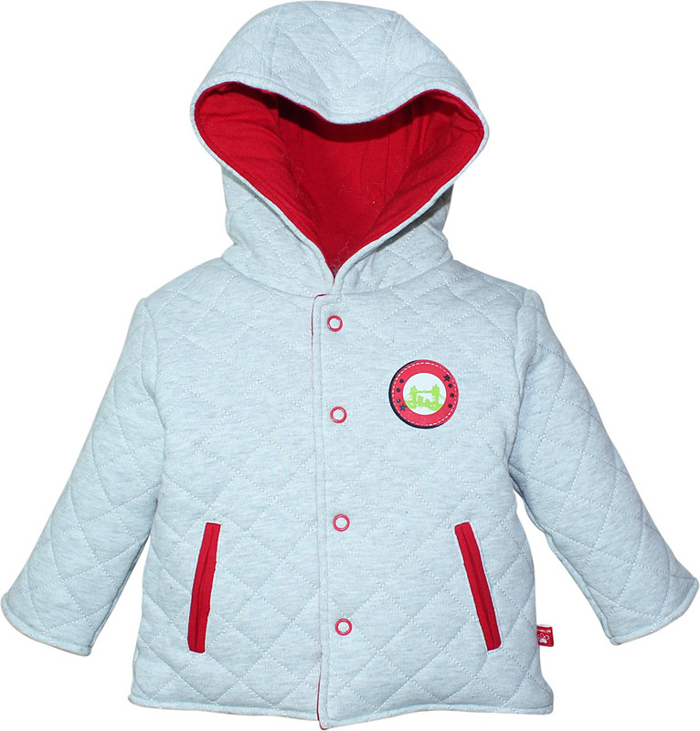 FS MINI KLUB Full Sleeve Checkered Baby Boys Quilted Jacket