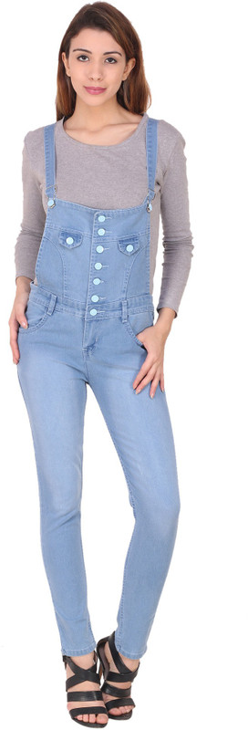 Manash Fashion Women Light Blue Dungaree