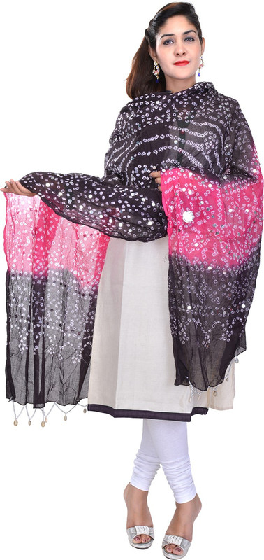 Soundarya Cotton Blend Embellished Women Dupatta