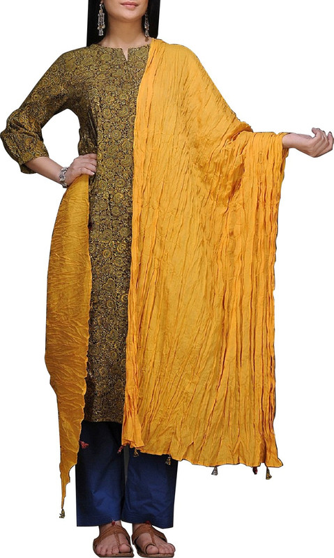 Toygully Cotton Blend, Cotton Lycra Blend Solid Women Dupatta