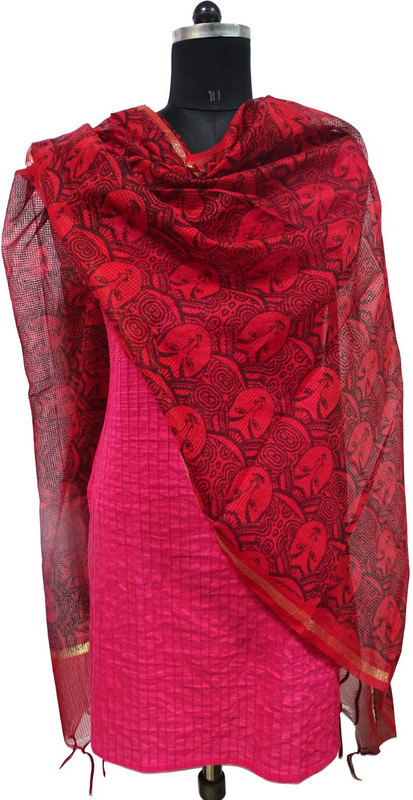 Toygully Art Silk, Silk Cotton Blend, Poly Chanderi Printed Women Dupatta