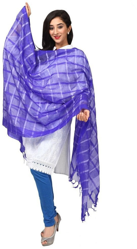 Kataan Bazaar Cotton Blend Printed Women Dupatta