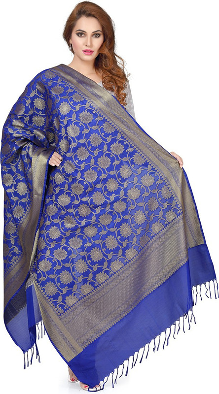 Rani Saahiba Art Silk Self Design, Woven Women Dupatta