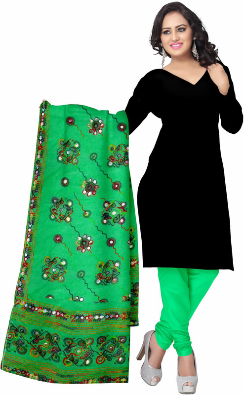 Zaributi Cotton Blend Embroidered Women Dupatta