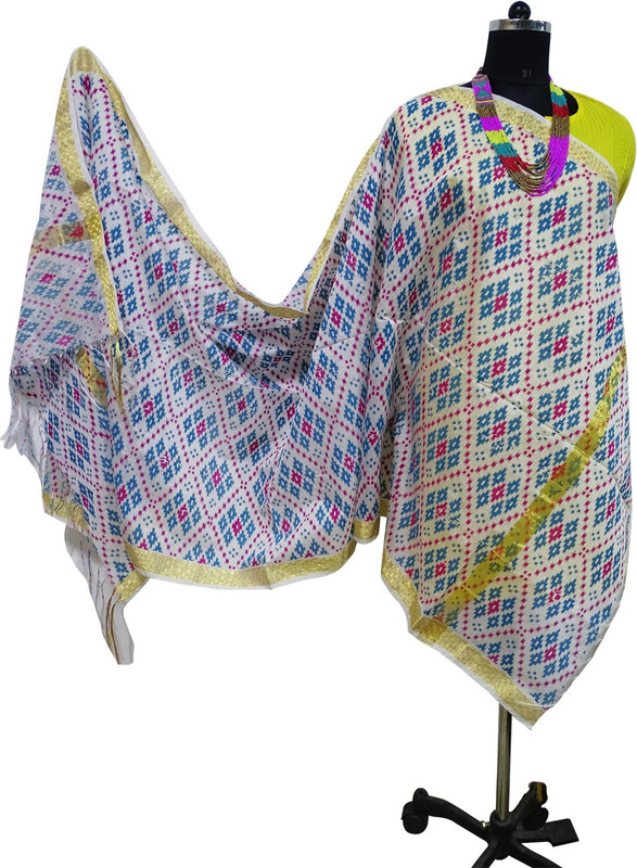 Toygully Cotton Blend Woven, Embellished Women Dupatta