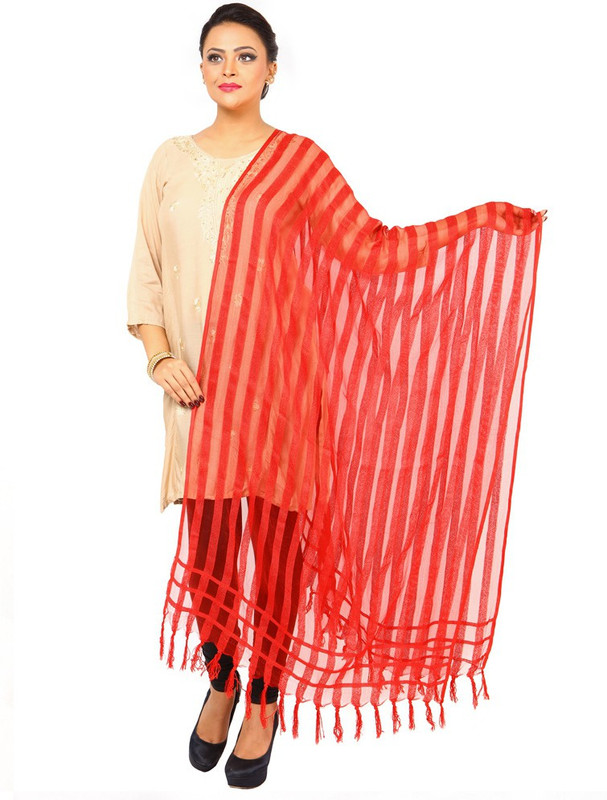 Kataan Bazaar Cotton Viscose Blend Woven Women Dupatta