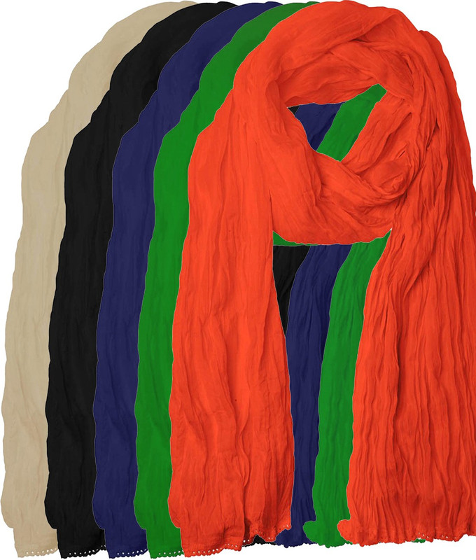 Javuli Cotton Blend Self Design Women Dupatta
