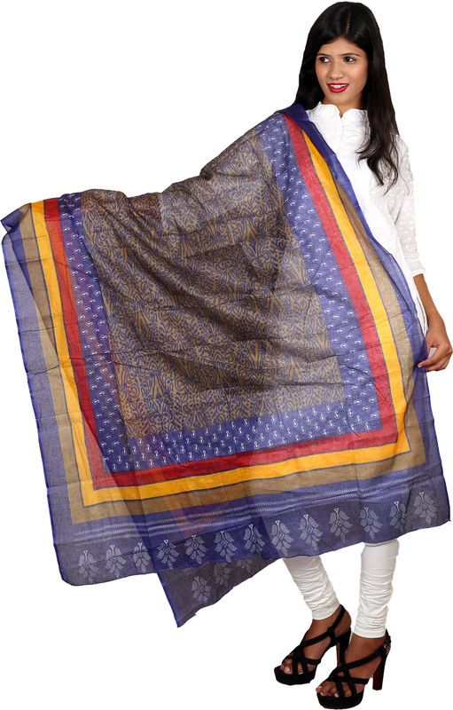 Heartly Cotton Blend Printed Women Dupatta