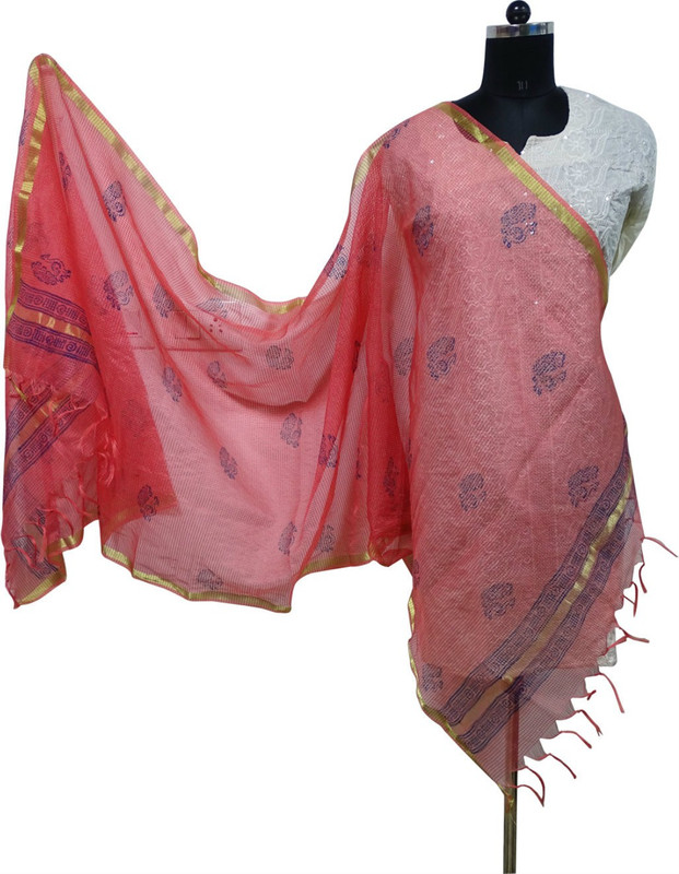 Toygully Art Silk, Poly Chanderi Printed, Geometric Print, Graphic Print Women Dupatta