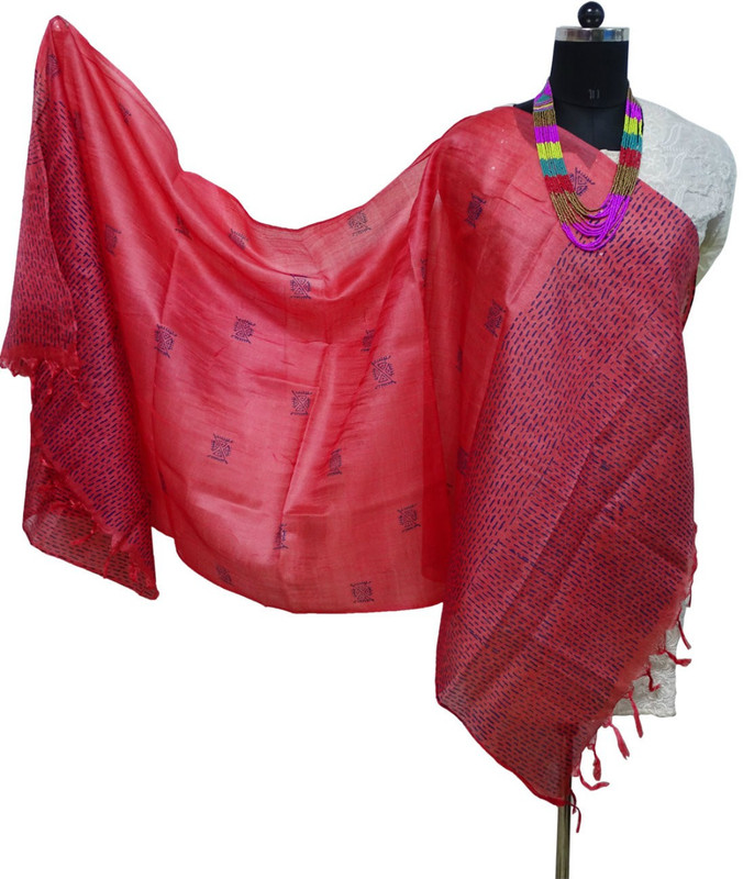 Toygully Pure Silk Printed Women Dupatta