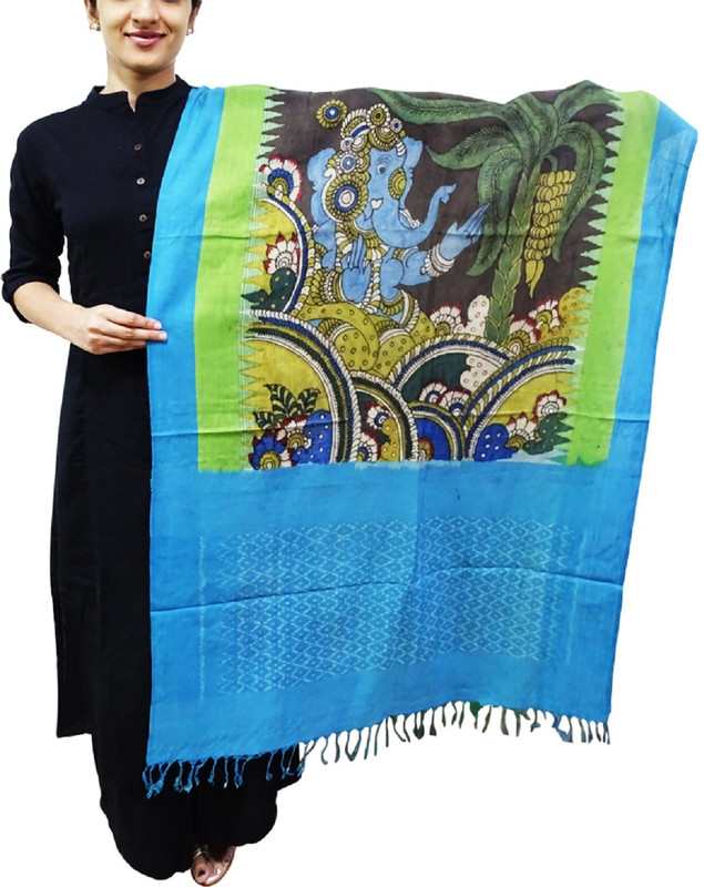 Toygully Cotton Blend Printed Women Dupatta