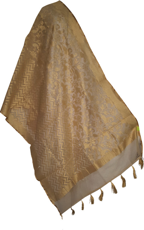 Skhoza Cotton Blend Embellished Women Dupatta