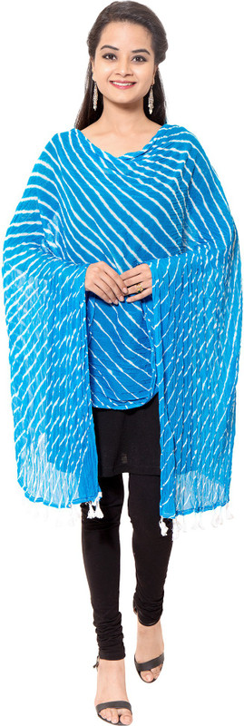 Zaributi Cotton Viscose Blend Self Design Women Dupatta