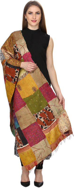 Loom Legacy Pure Silk Printed Women Dupatta