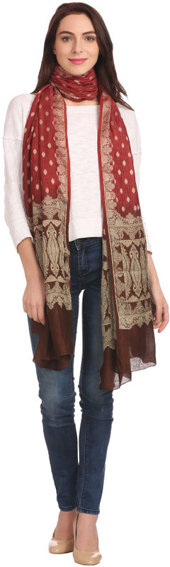 Reevolution Pure Silk Printed Women Dupatta