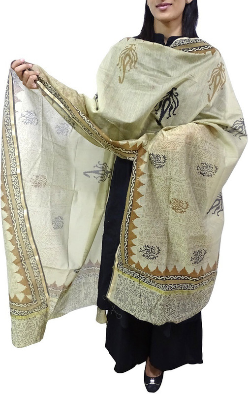 Toygully Art Silk Printed, Self Design Women Dupatta