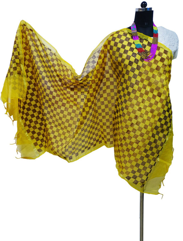 Toygully Silk Blend Geometric Print Women Dupatta