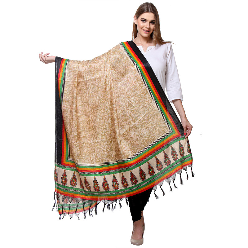 JT International Pure Silk Printed Women Dupatta