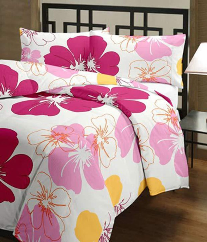 shoppingtara Single Microsuede Duvet Cover(Pink)