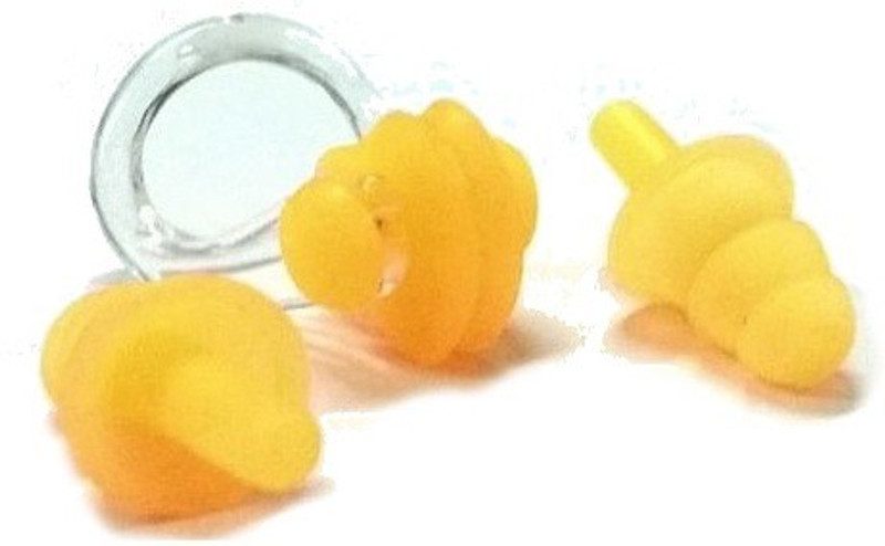 HE Retail Supplies Swimming Pro Silicon Ear Plug & Nose Clip(Orange)