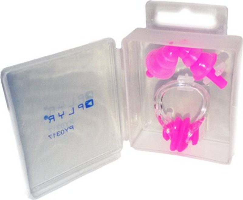 Plyr Swimming Ear Plug & Nose Clip(Pink)