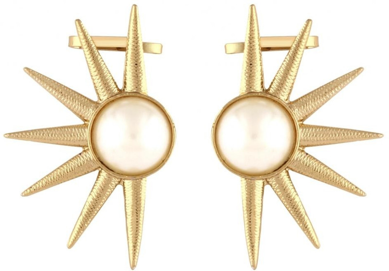 the jewelbox Golden Sun Copper Clip-on Earring