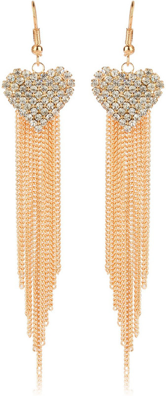 Moedbuille Royal Inspired Graceful CZ Studded Cubic Zirconia Alloy Drops & Danglers