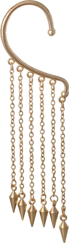 Aaishwarya Golden Tassels Alloy Cuff Earring