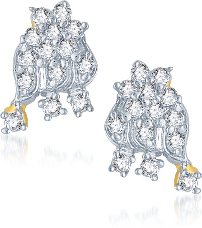 VK Jewels Fancy Cubic Zirconia Alloy Stud Earring
