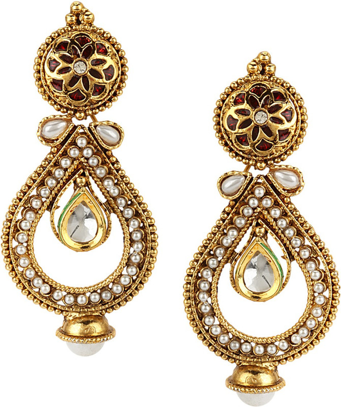 Jewels Galaxy Designer Alloy Drop Earring RS.1999 (80.00% Off) - Flipkart