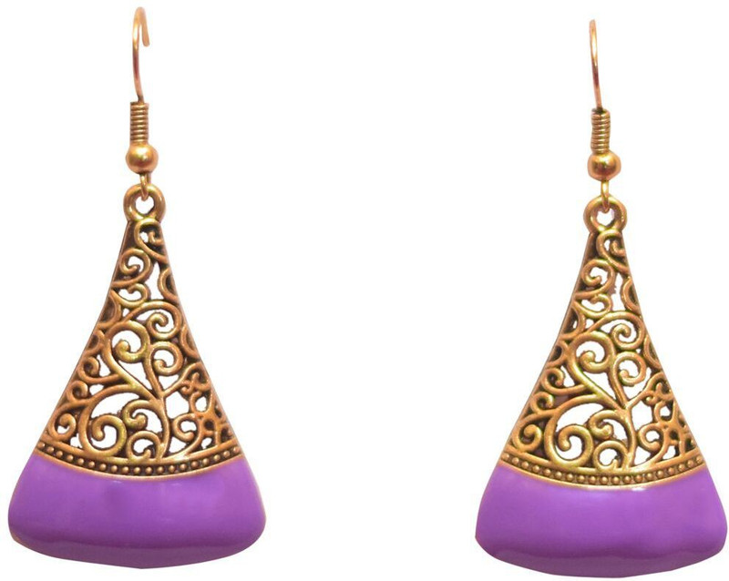 krishivcreation floral golden Acrylic Drops & Danglers