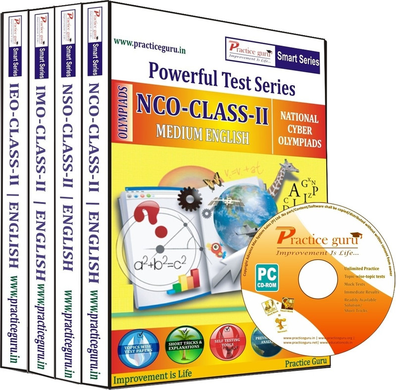 Practice guru Powerful Test Series (NCO / NSO / IMO / IEO) Medium English (Class - 7) (Combo Pack)