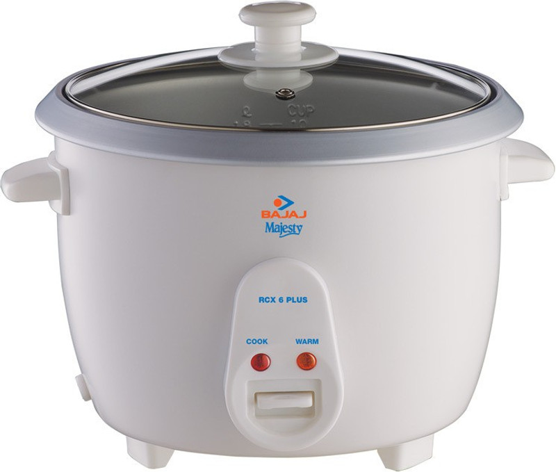 Bajaj Rcx 6 Plus Electric Rice Cooker(1.8 L, White)