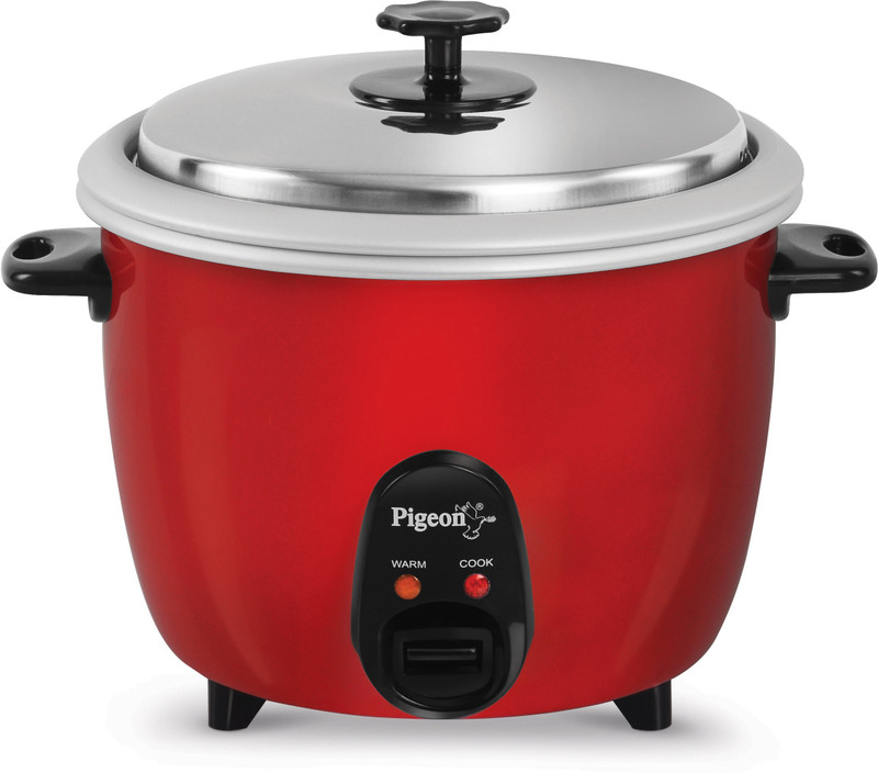 Pigeon joy 1.8ltr Electric Rice Cooker(1.8 L, Red)
